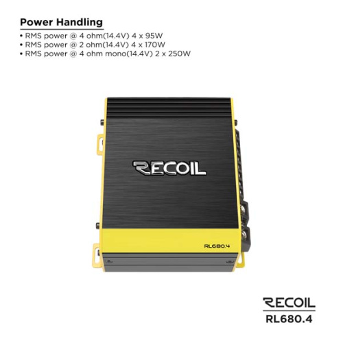 Усилитель RECOIL RL680.4. Цена – 12 490 руб. фото 4
