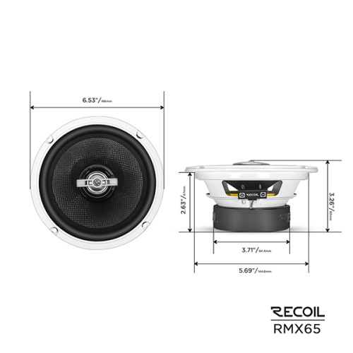 Коаксиальная акустика. Акустическая система RECOIL RMX65. Цена от – 5 990 руб. фото 7