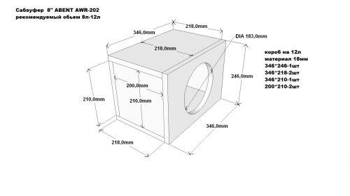 Сабвуфер ABENT AWR-202. Цена – 4 350 руб. фото 7 Сабвуфер ABENT AWR-202. Цена – 4 350 руб. фото 7