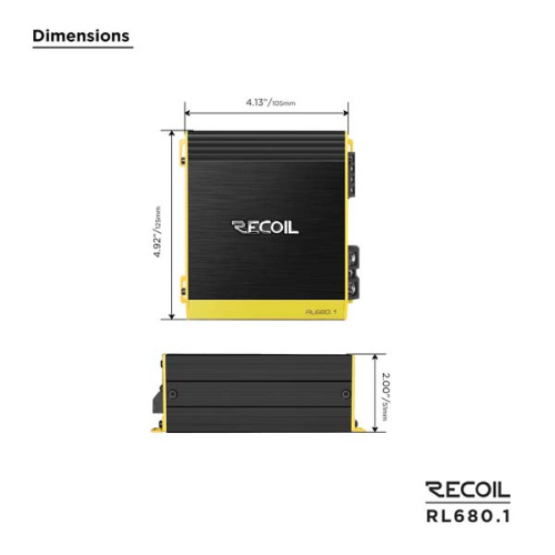 Усилитель RECOIL RL680.1. Цена – 11 990 руб. фото 3