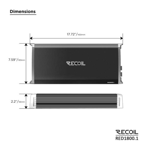 Усилитель RECOIL RED1800.1. Цена – 23 990 руб. фото 2