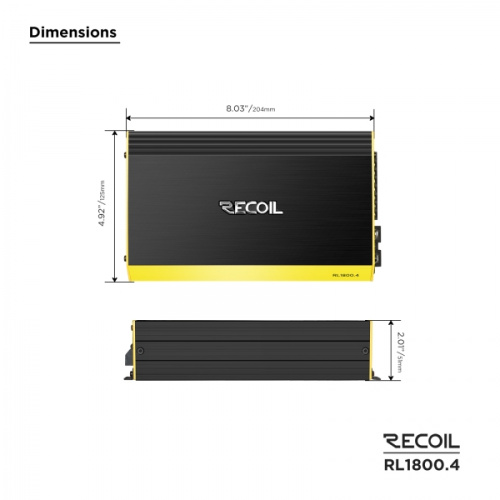 Усилитель RECOIL RL1800.4. Цена – 20&nbsp;990 руб. фото 2