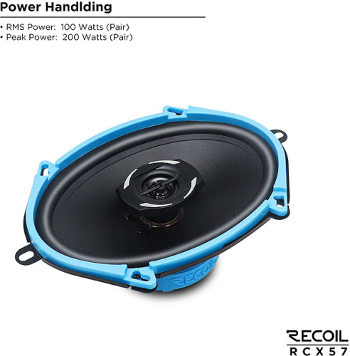 Коаксиальная акустика. Акустическая система RECOIL RCX57. Цена от – 3 990 руб. фото 3