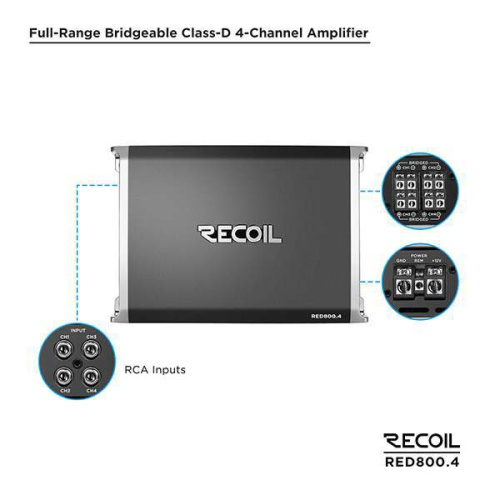 Усилитель RECOIL RED800.4. Цена – 15&nbsp;990 руб. фото 5